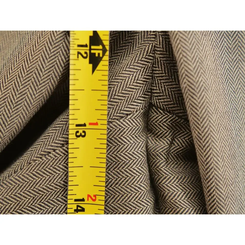 Vintage NWT Polo Ralph Lauren Herringbone Pant 32x30 Pleated Cuffed Cotton Brown